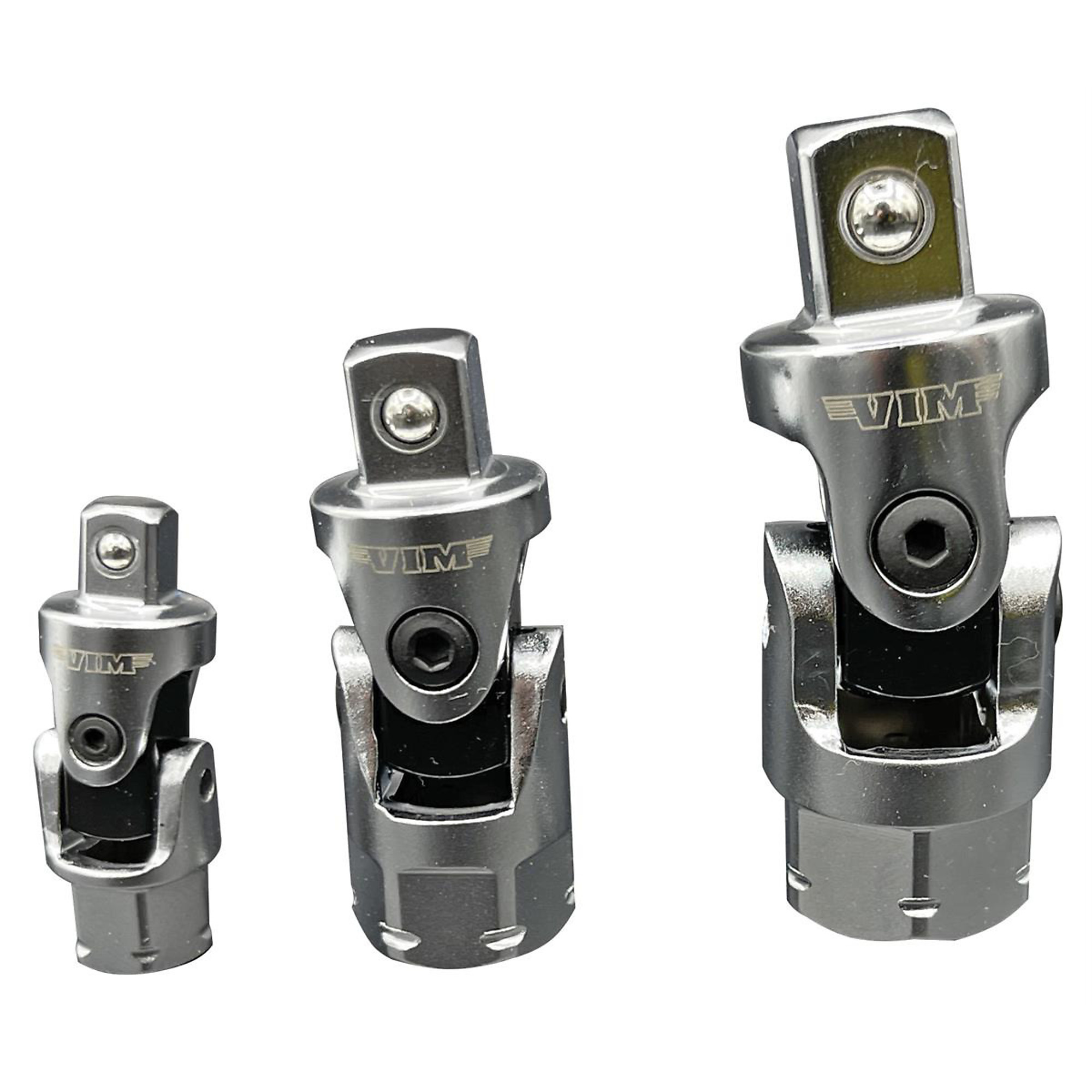 VIM Tools Firm Flex Dual Drive Universal Joint Adapter Set — 3-Pc., Model# VIMFFA100